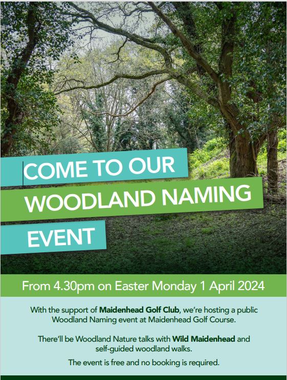Maidenhead Great Park's Woodland Naming event 1 April 2024